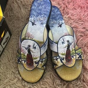 Icon shoes: Artist Jim Wagner- Talking to Birds